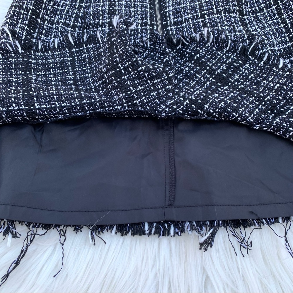 NWT Francesca’s Darla Raw Hem Tweed Mini Skirt S - Picture 11 of 11